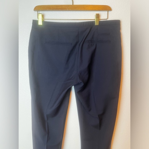 The Kooples Mohair and Wool Dark Blue Cropped Trousers Size EU 40 - Picture 5 of 7